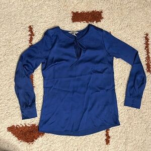 Women’s Royal Blue Long-Sleeve Blouse